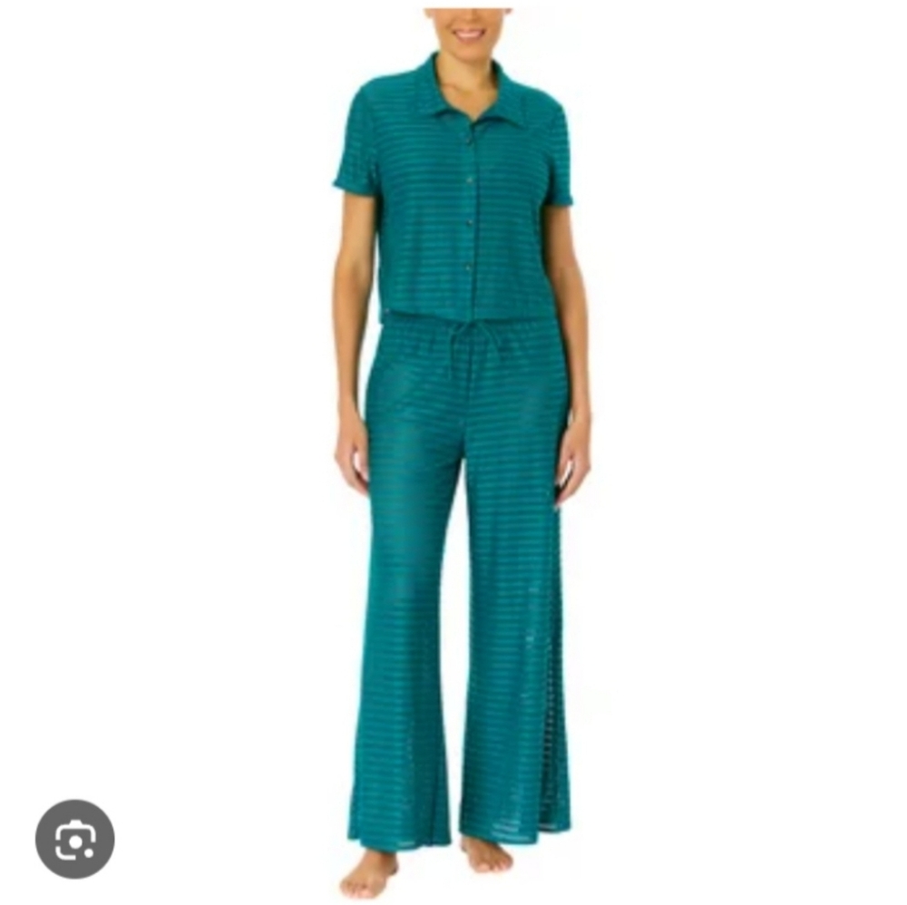 (Ew)Hurley Ladies Swim Cover up Striped Two-Piece Set